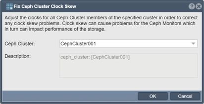 Adjust clock for Ceph.
