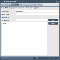 Modify the Domain Name Server, DNS.