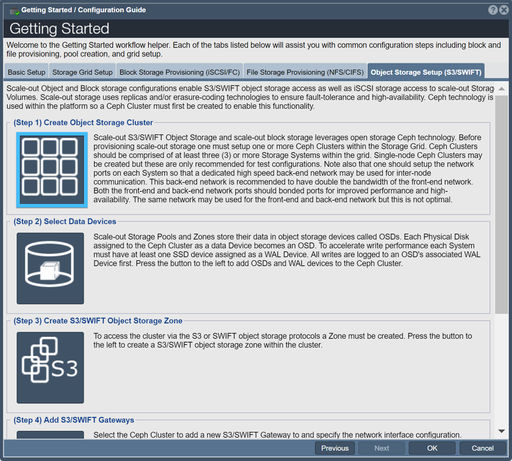 Create Object Storage Cluster