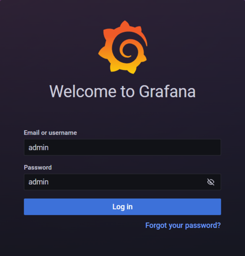 Grafana Login Screen