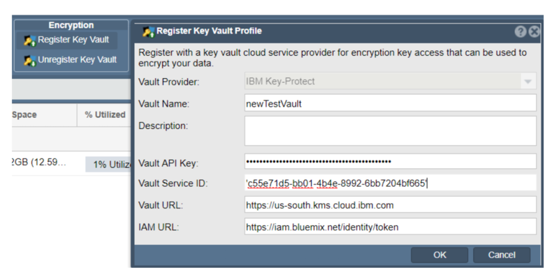 Register IBM Key Protect Credentials