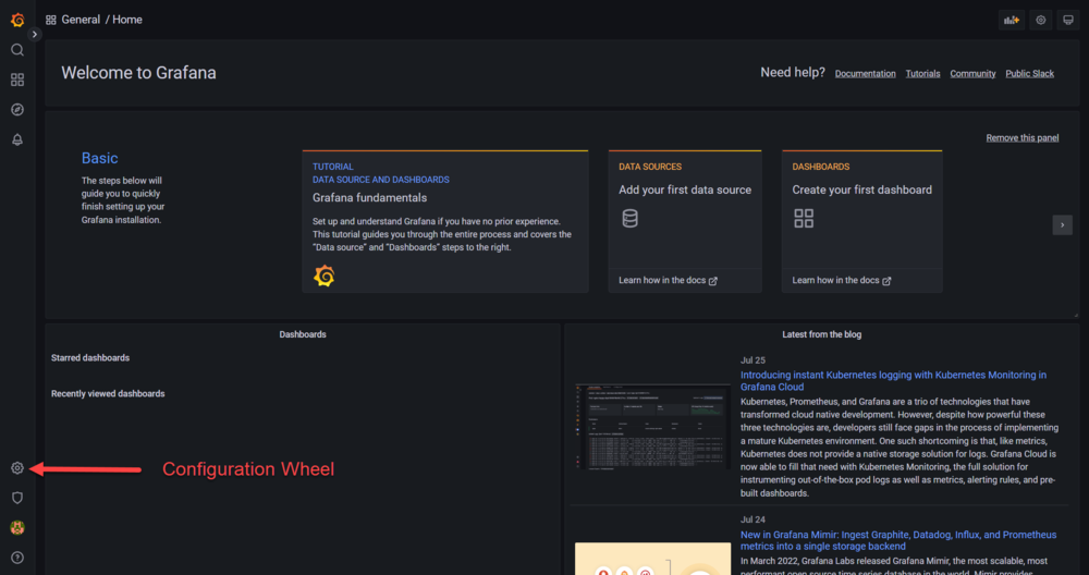 Grafana Configuration Wheel